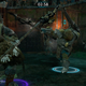 First-round fight pitting my regular orc against a legendary who proceeded to annihilate him.